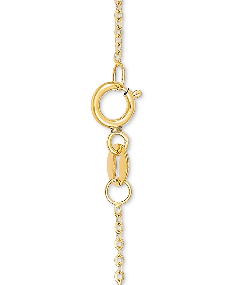 Italian Gold Mirror Cable Link 16" Chain Necklace (1-1/4mm) in 14k Gold