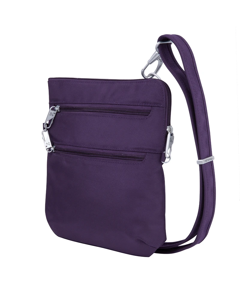 Travelon Anti-Theft Classic Slim Double Zip Crossbody