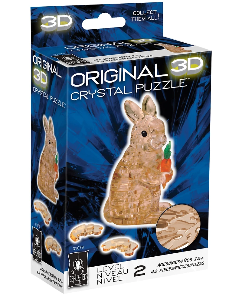 BePuzzled 3D Crystal Puzzle-Rabbit