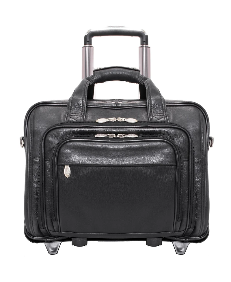 McKlein Gold Coast, 17" Patented Detachable -Wheeled Laptop Briefcase