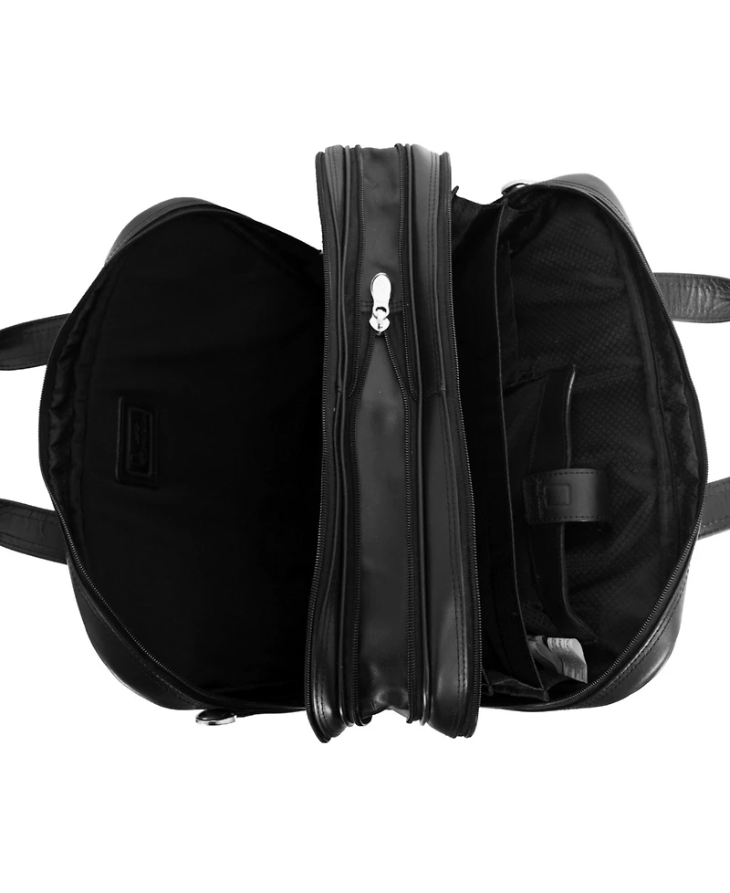 Mcklein Pearson Expandable Double Compartment Laptop Briefcase