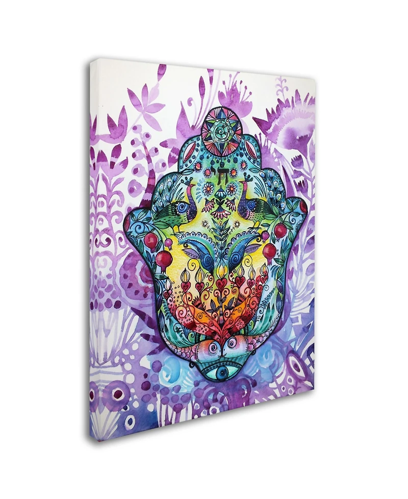 Oxana Ziaka 'Hamsa' Canvas Art - 24" x 18" x 2"