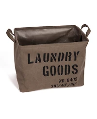 Danya B Army Canvas Laundry Basket