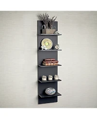 Danya B. Grain Finish Wide Column Wall Shelf
