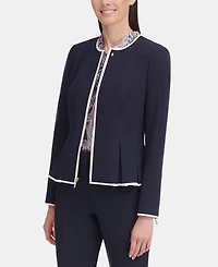 Tommy Hilfiger Women's Zip-Front Peplum Jacket