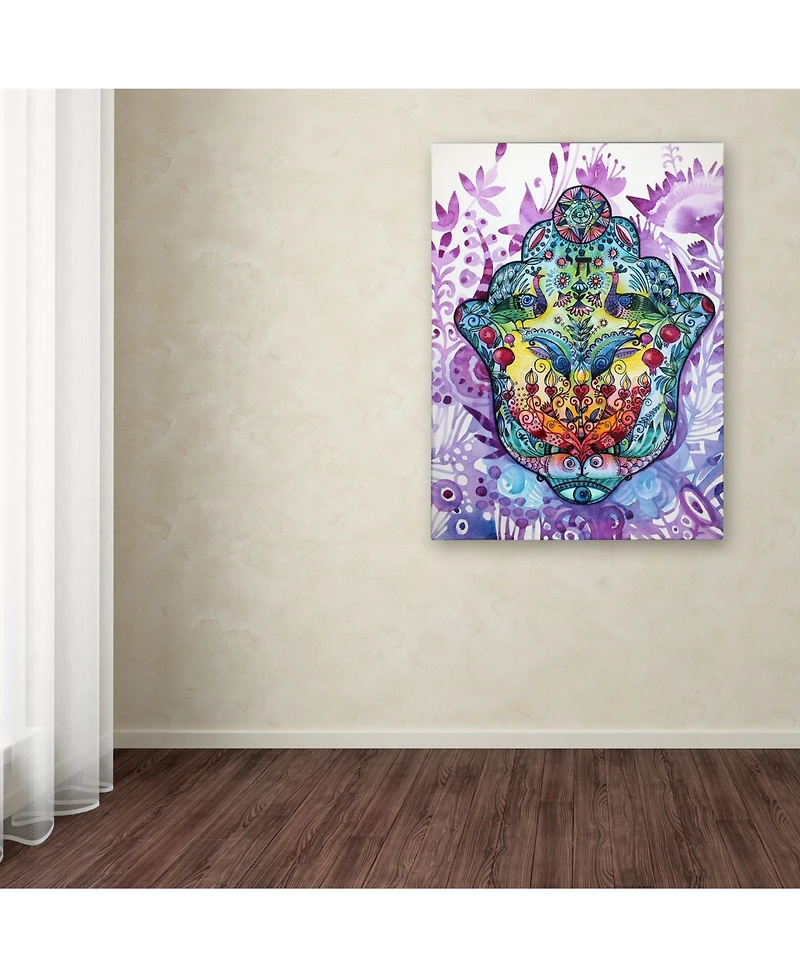Oxana Ziaka 'Hamsa' Canvas Art - 24" x 18" x 2"