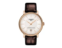 Tissot Men's Carson Premium Powermatic Brown Leather Strap Watch 40mm