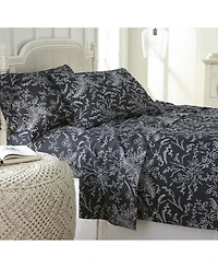 Southshore Fine Linens Ultra-Soft Floral or Solid 4-Pc. Sheet Set
