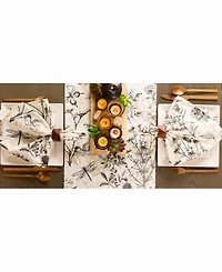 Botanical Print Table Runner 14" X 72""