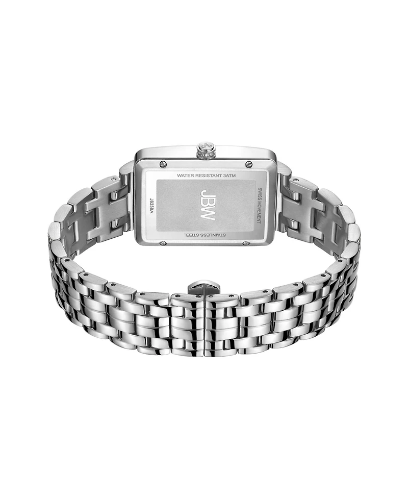 Jbw Women's Mink Diamond (1/8 ct.t.w.) Stainless Steel Watch