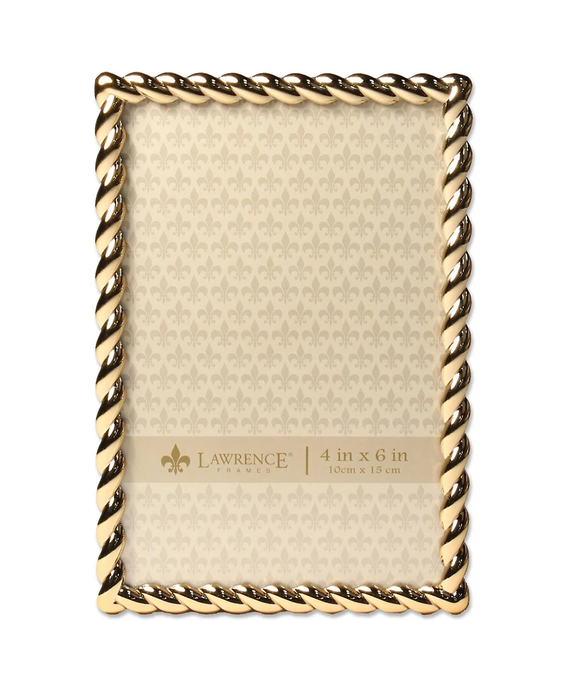 Lawrence Frames Golden Rope Picture Frame - 4" x 6"