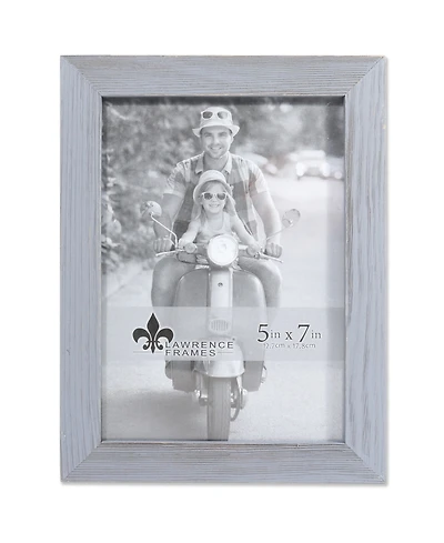 Lawrence Frames Charlotte Weathered Gray Wood Picture Frame - 5" x 7"
