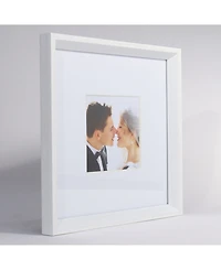 Lawrence Frames Wide Border Matted Frame - Gallery White 10x10 - 5" x 5"