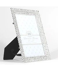 Lawrence Frames Juliet Silver Metal Frame with Crystals - 5" x 7"