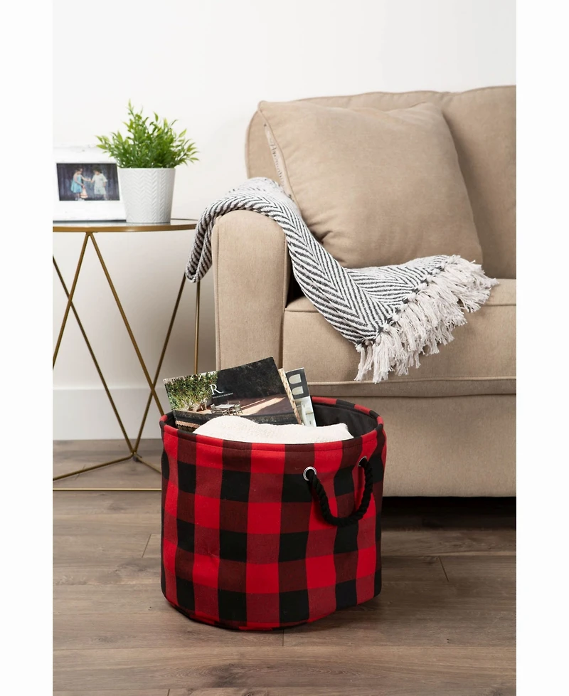 Storage Bin Buffalo Check, Round