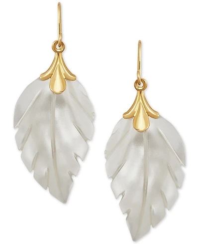 Leaf Earrings 10k Gold