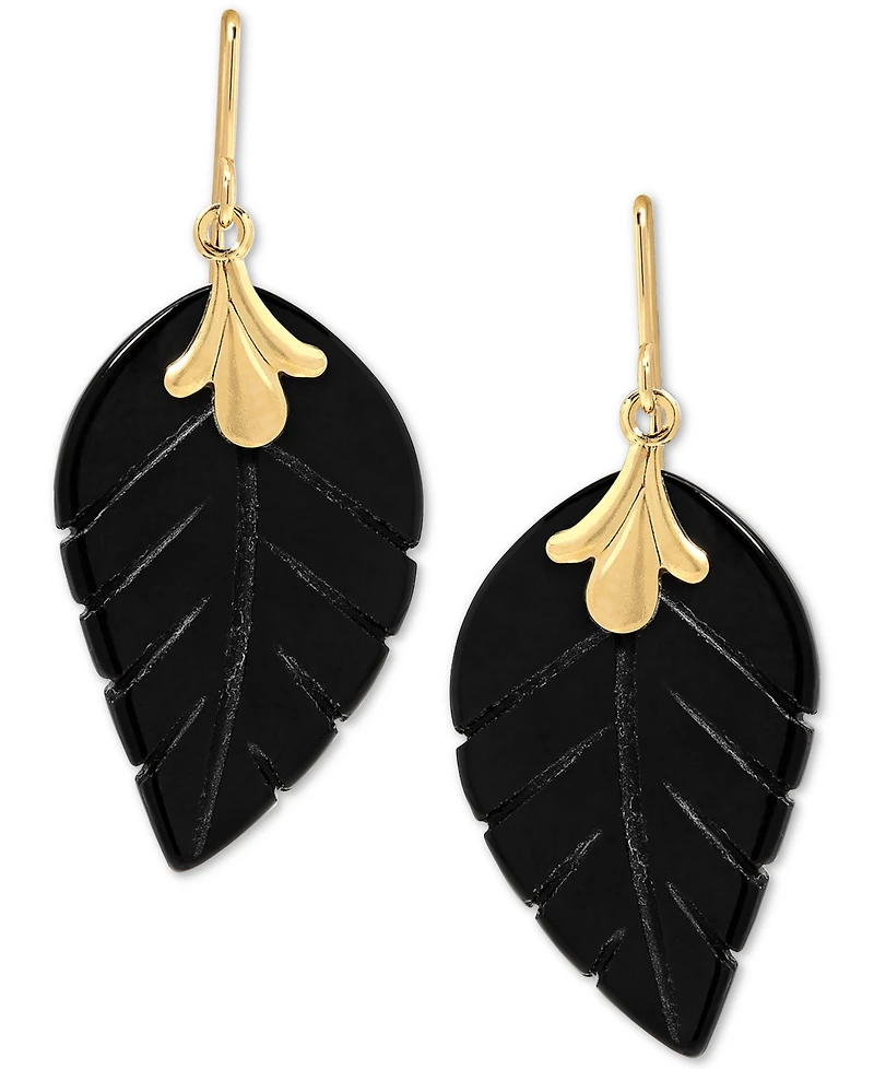 Leaf Earrings 10k Gold