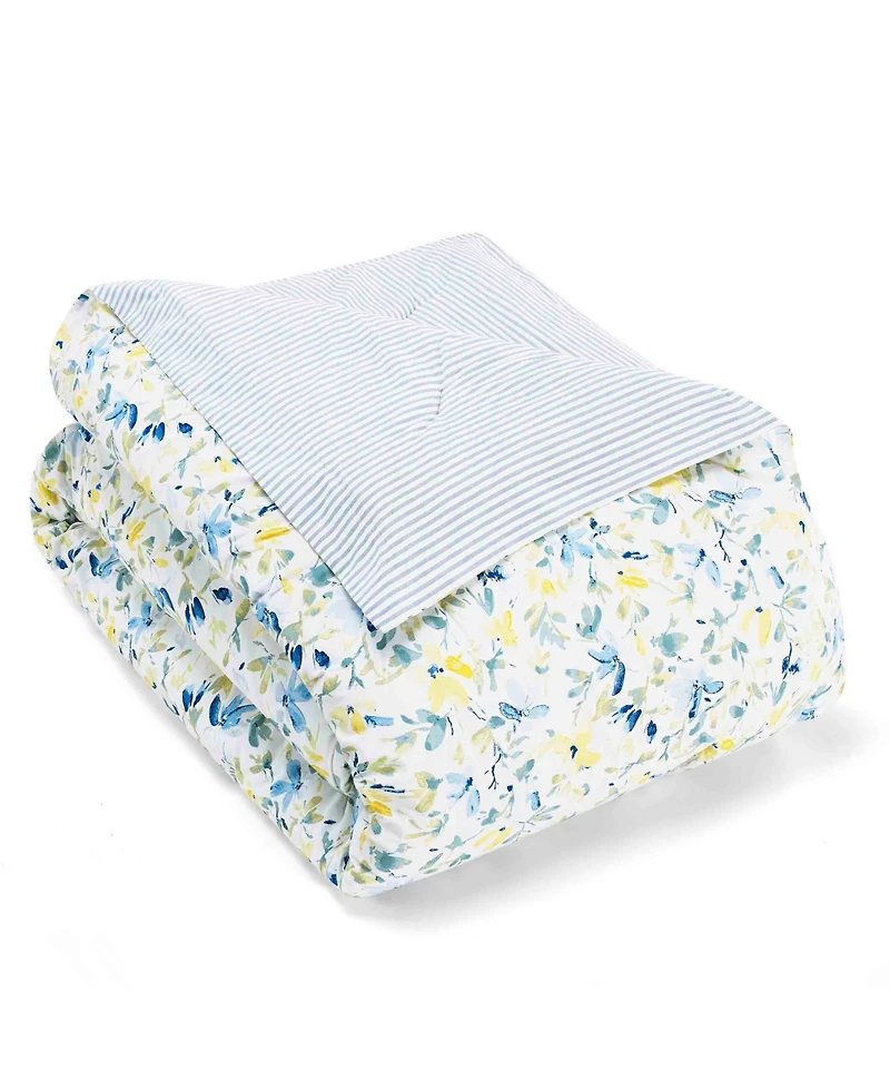 Laura Ashley Nora Reversible -Pc. Comforter Set