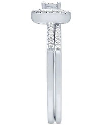 Diamond Bridal Set (1/4 ct. t.w.) in Sterling Silver