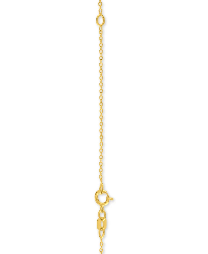 Diamond "Glamama" 18" Pendant Necklace (1/10 ct. t.w.) in 14k Gold Over Sterling Silver