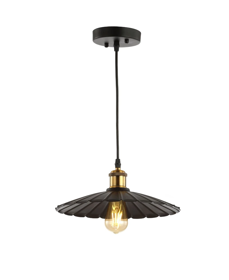 Jonathan Y Lotus 12.25" Adjustable Led Pendant