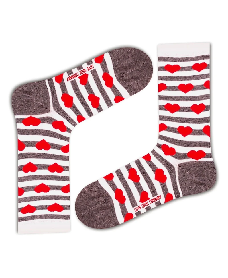 Love Sock Company Women's Socks - Red Hearts