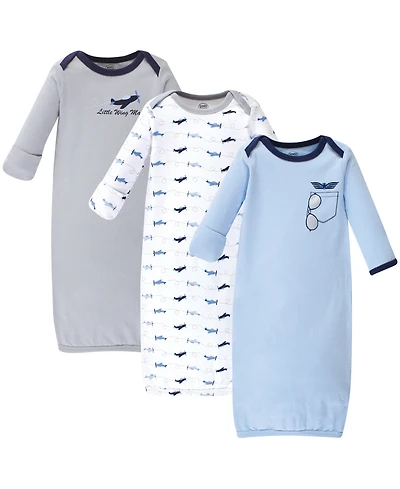 Luvable Friends Baby Boys Junior Breathable Cotton Sleepwear Wraps