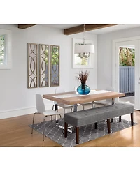 Kate and Laurel Tolland Wood Panel Wall Mirror