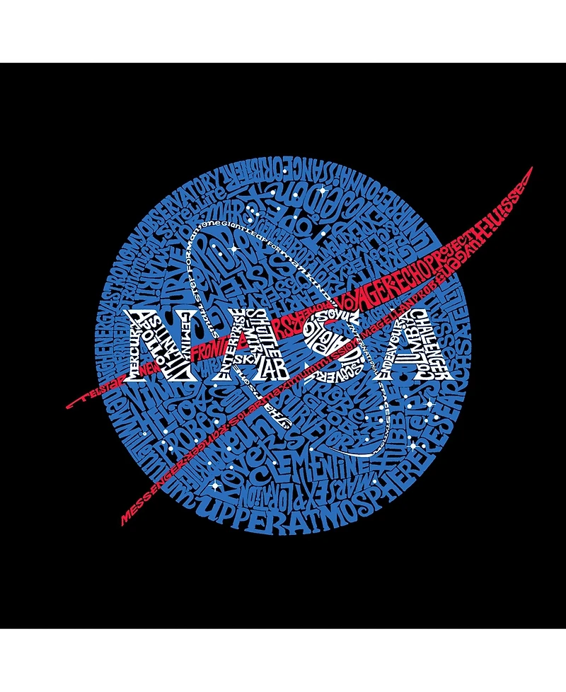 La Pop Art Mens Premium Blend Word T-Shirt - Nasa Meatball Logo