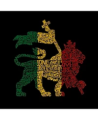 La Pop Art Mens Premium Blend Word T-Shirt, One Love