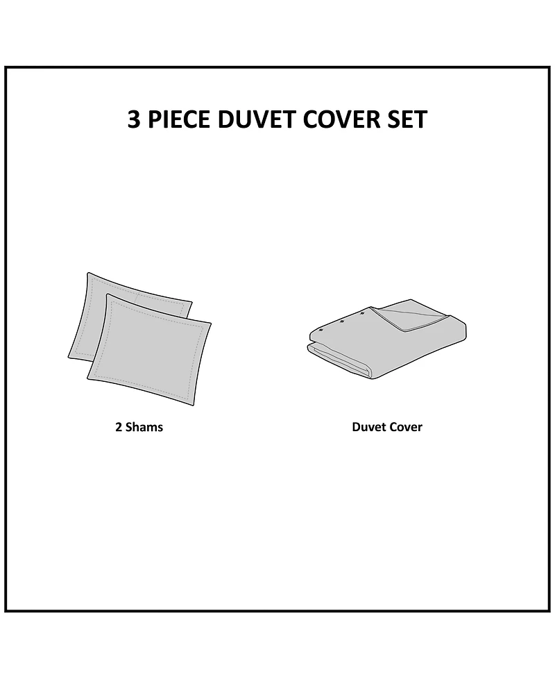 Ink+Ivy Masie Tufted Duvet Cover Set, Full/Queen