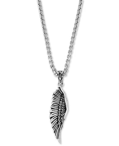 Effy Men's Wing 22" Pendant Necklace in Sterling Silver