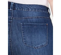 Celebrity Pink Trendy Plus Size High-Rise Distressed Skinny Ankle Jeans