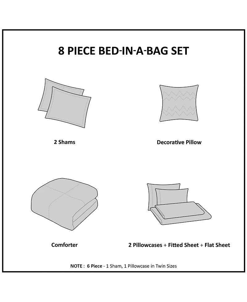 Mi Zone Kids Alicia Rainbow Metallic Stars 6-Pc. Comforter Set, Twin
