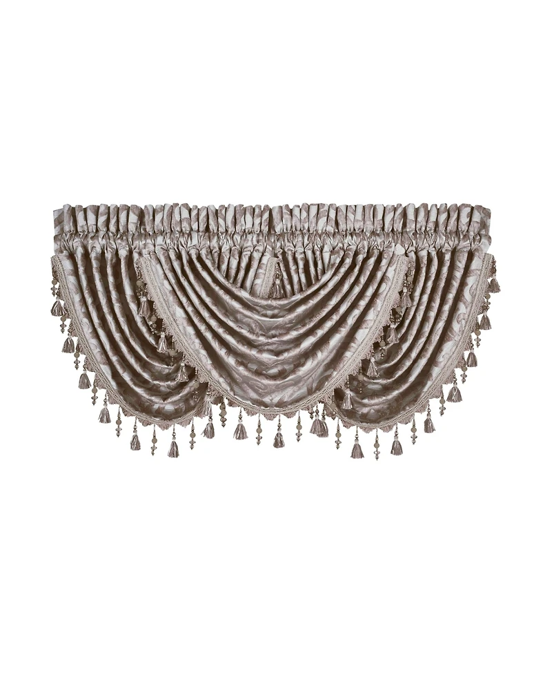 J Queen New York Sicily Waterfall Window Valance, 33" x 49"