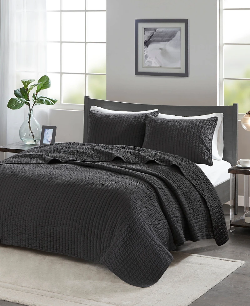Madison Park Keaton Quilted 3-Pc. Quilt Set, Full/Queen