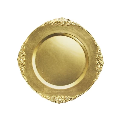 Jay Import American Atelier Gold Leaf Charger