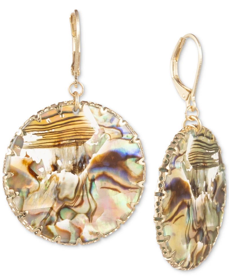 lonna & lilly Gold-Tone Disc Drop Earrings