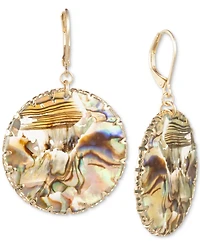 lonna & lilly Gold-Tone Disc Drop Earrings