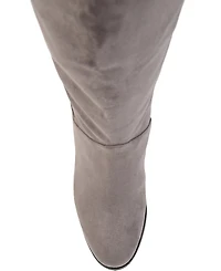 Journee Collection Women's Leeda Lace Up Detail Knee High Boots