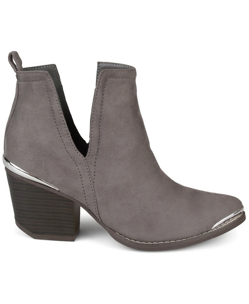 Journee Collection Women's Issla Block Heel Western Booties