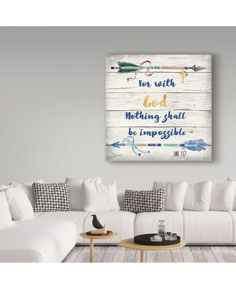 Jean Plout 'Rustic Bible Verse 2' Canvas Art - 14" x 14"