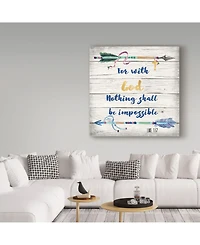 Jean Plout 'Rustic Bible Verse 2' Canvas Art - 14" x 14"