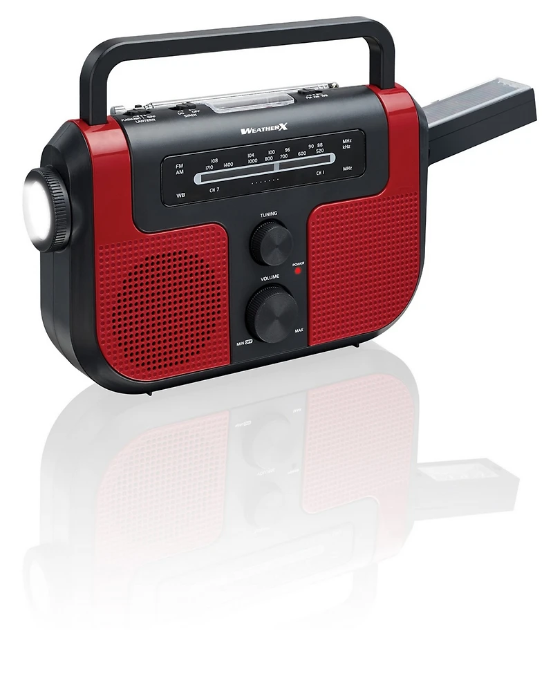 WeatherX Weatherband Am/Fm Radio with Flashlight, Lantern, and Phone Charger, WR383R
