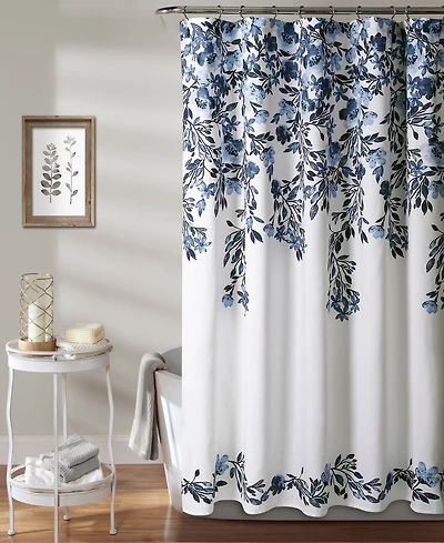 Lush Decor Tanisha Floral Shower Curtain, 72" x