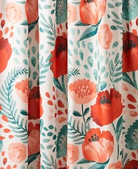 Lush Decor Poppy Garden Shower Curtain, 72" x