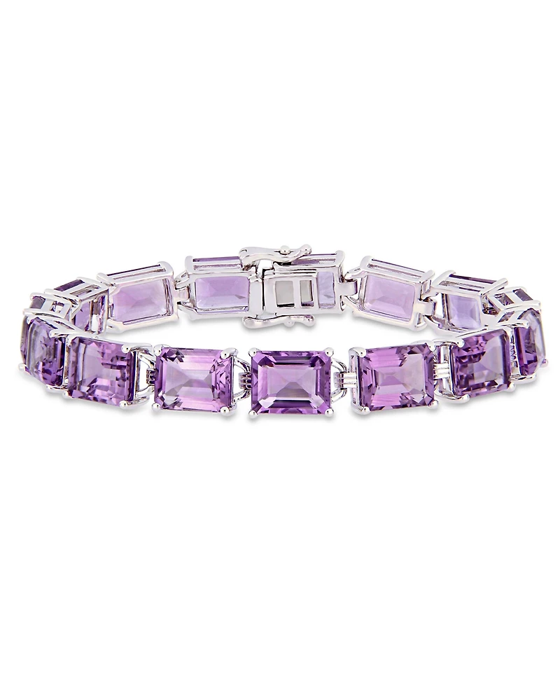 Amethyst (45 ct. t.w.) Tennis Bracelet in Sterling Silver