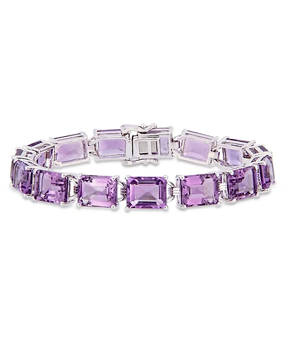Amethyst (45 ct. t.w.) Tennis Bracelet in Sterling Silver