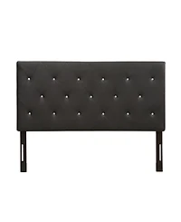 Ac Pacific Contemporary Crystal Diamond Tufted Queen Headboard