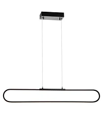 Jonathan Y Ned 39" Dimmable Adjustable Integrated Led Metal Linear Pendant
